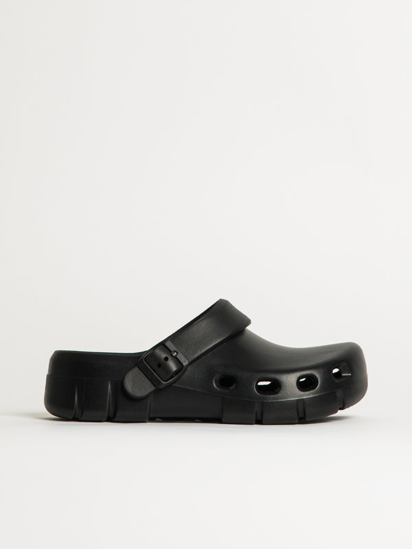 BIRKENSTOCK WOMENS BIRKENSTOCK BIRKI FLOW EVA CLOG - REGULAR - BLACK - Blackwell Supply Co.
