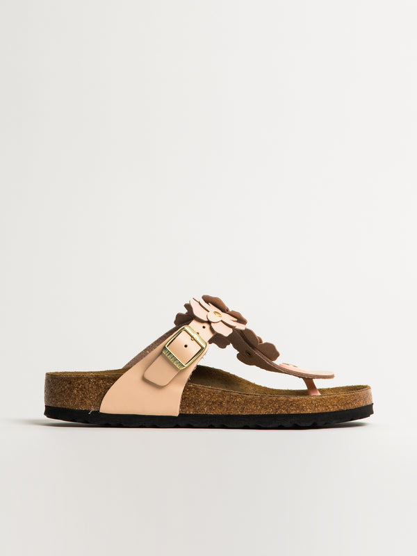 BIRKENSTOCK WOMENS BIRKENSTOCK GIZEH FLOWER LEATHER SANDALS - REGULAR - LIGHT ROSE - Blackwell Supply Co.