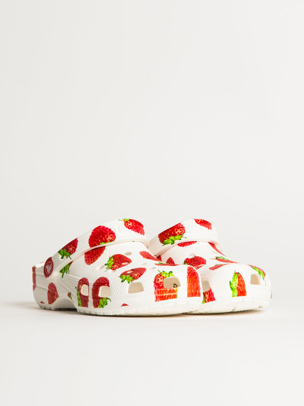 CROCS WOMENS CROCS CLASSIC FRUITS CLOG - STRAWBERRY - Blackwell Supply Co.
