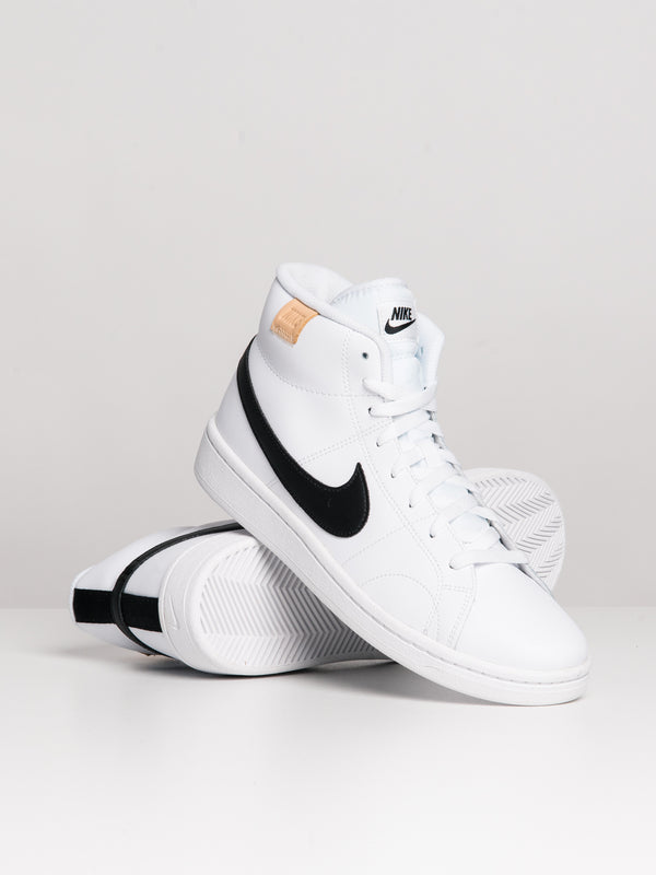 NIKE MENS NIKE COURT ROYALE 2 MID SNEAKER - WHITE/BLACK - Blackwell Supply Co.