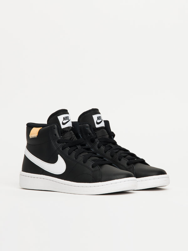 NIKE WOMENS NIKE COURT ROYALE 2 MID SNEAKER - BLACK/WHITE - Blackwell Supply Co.