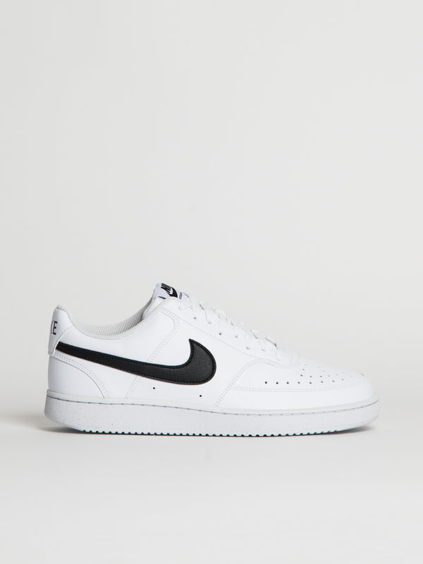 NIKE MENS NIKE COURT VISION LOW NEXT NATURE SNEAKER - WHITE/BLACK - Blackwell Supply Co.