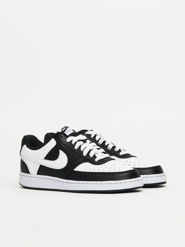 NIKE WOMENS NIKE COURT VISION LOW NEXT NATURE SNEAKER - BLACK/WHITE - Blackwell Supply Co.